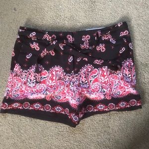 Loft 4” Inseam Paisley Shorts size 2